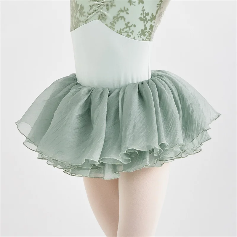 High Quality Fashion Cute Design Kids Girls Children 4 Layers Training Birthday Party Wear Silk Tulle Ballet Dance Skirts