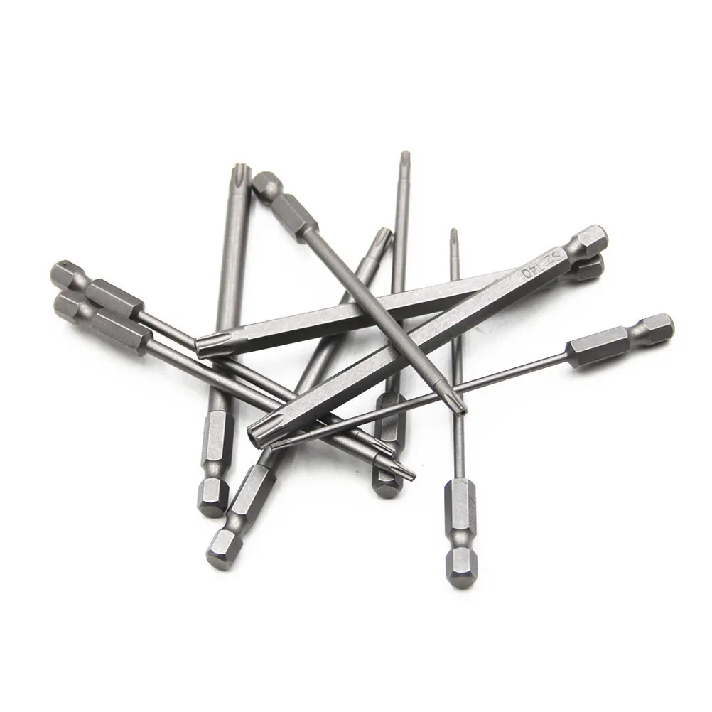 

11Pcs Plum Screwdriver Bit Set S2 High-Strength Alloy Steel Magnetic Bits for Electric Drill Manual Screwdriver 75Mm