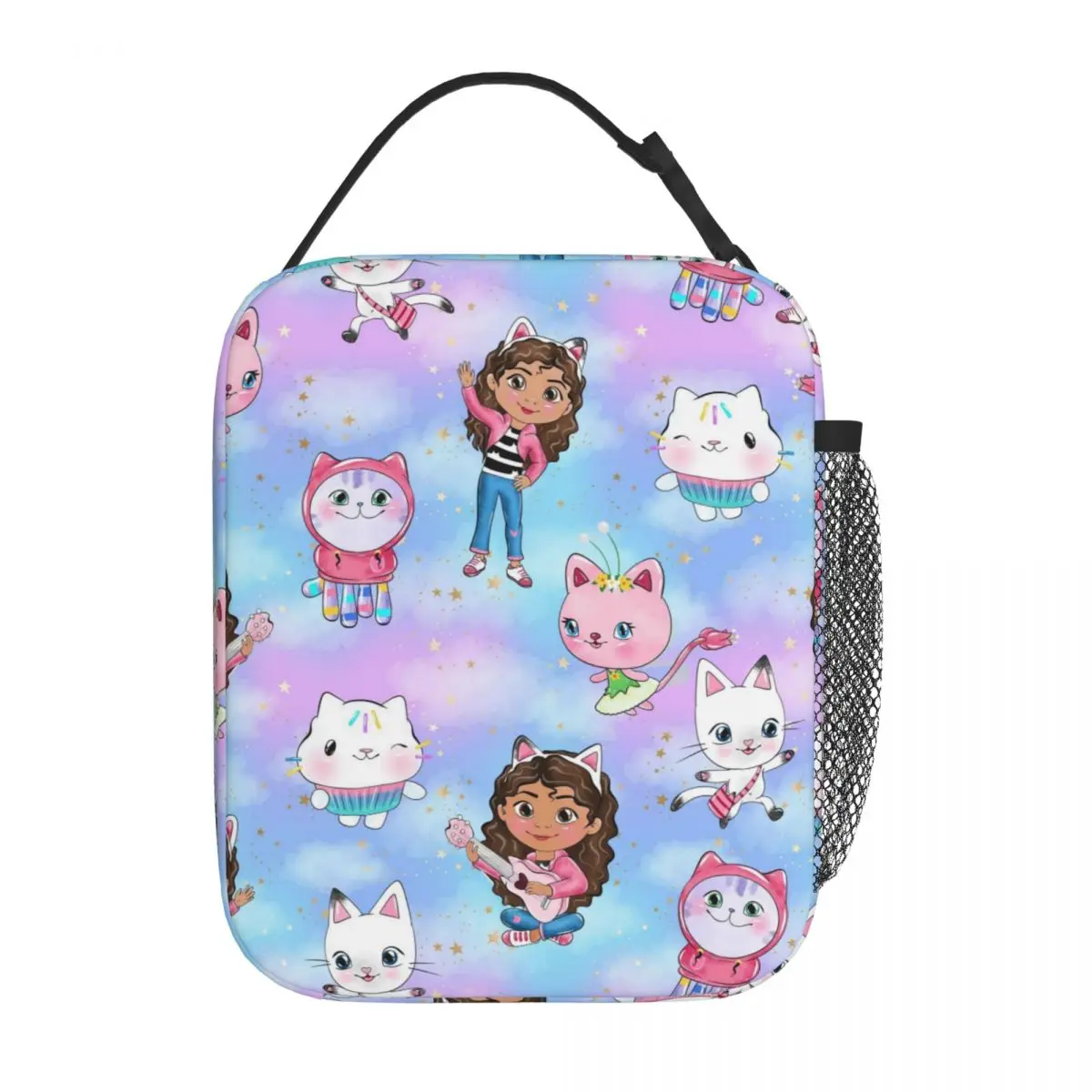 

Gabbys Dollhouses Insulated Lunch Bag Cooler Lunch Container High Capacity Tote Lunch Box Bento Pouch School Travel