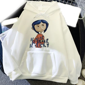 Karikatür Mercan Baskılı Hoodies erkekler ve kadınlar için, hoodies, Harajuku Kazaklar, eşofman takımları kadın ve erkek Coraline'in 6 büyük satışı-no. 6