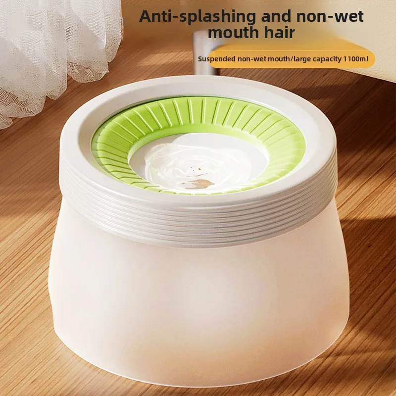 

Hippie dog, large-capacity dog, no wet mouth, medium and small-sized dog bowl, cat bowl for drinking water, pet floating bowl