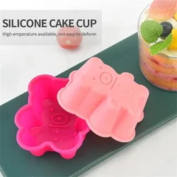 Lovely Bear Form Cake Mold Silicone Mold Cooking Bakeware Maker Pudding Jelly Mold Kitchen Muffin Cupcake Baking Accessories