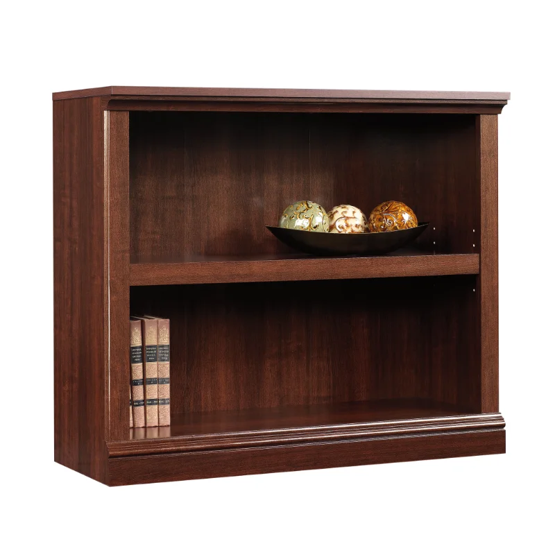 (Set of 2) Sauder Select 2 Shelf Bookcase, Select Cherry Finish