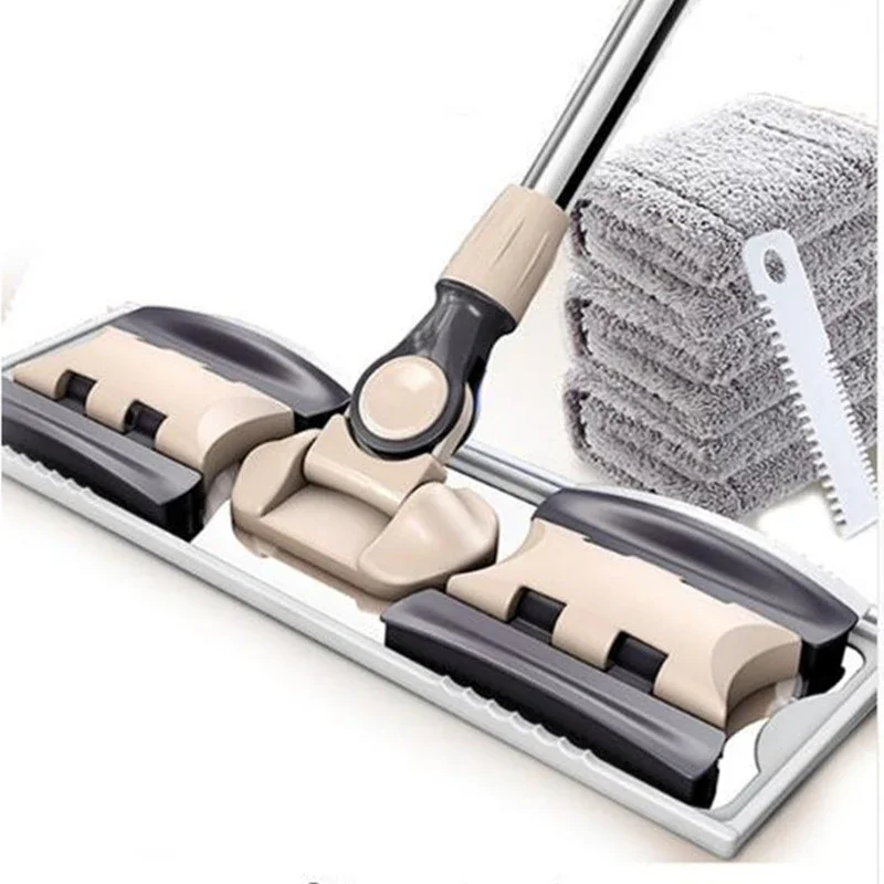 Extended Mopa Rectangular Household Vileda Mop Floor Tiles Cleaning 360 Rotation Magic Dusting Microfiber Pad Lazy Tool 150cm