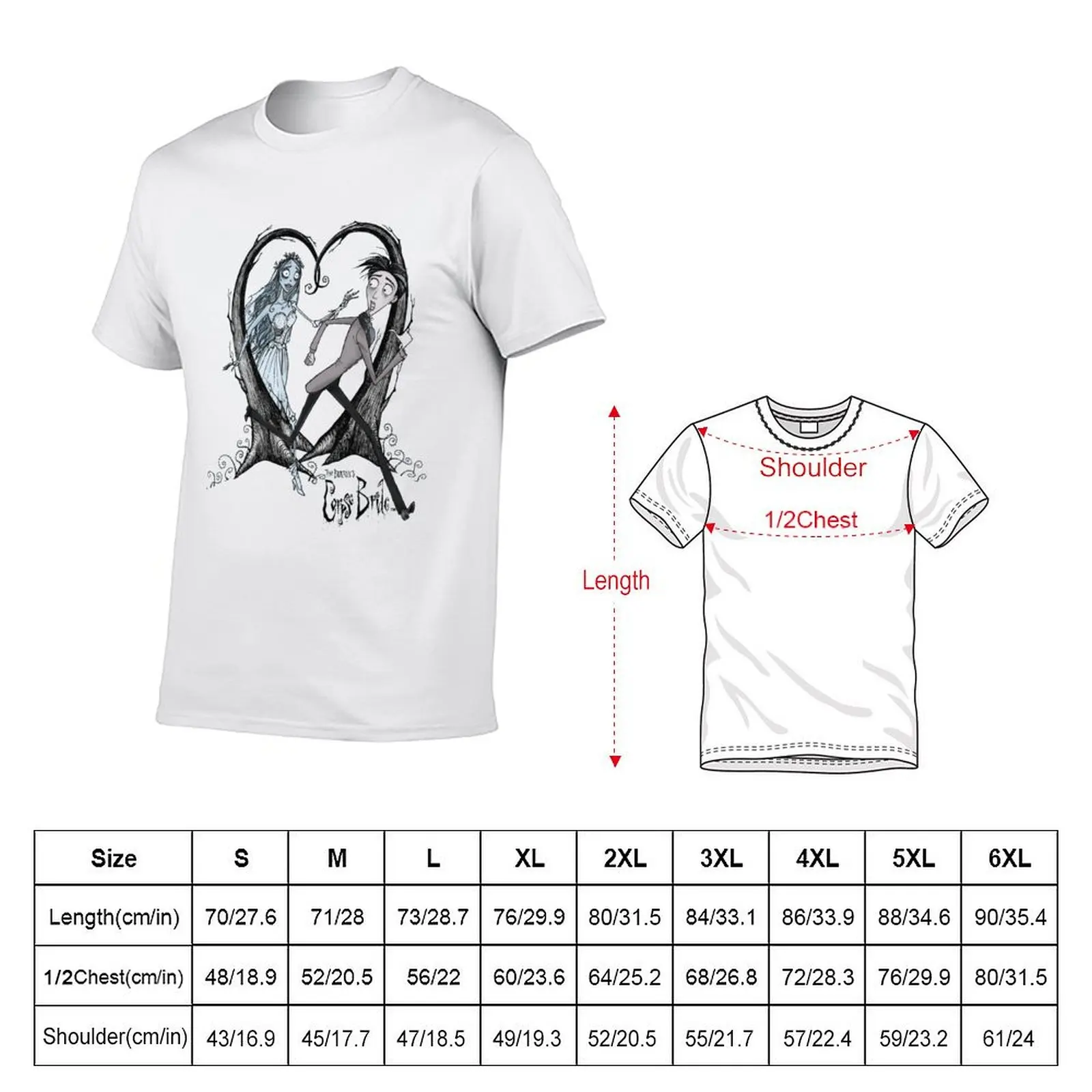 victor and emily love T-Shirt Basic Casual Wear Short Sleeve Top