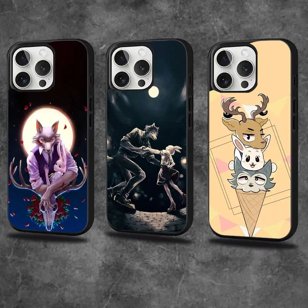 

Cute B-Beastars Anime Phone Case For iPhone 16,15,14,13,12,11,Pro,Max,Plus,Mini,SE4,E Magnetic Magsafe Wireless Charging