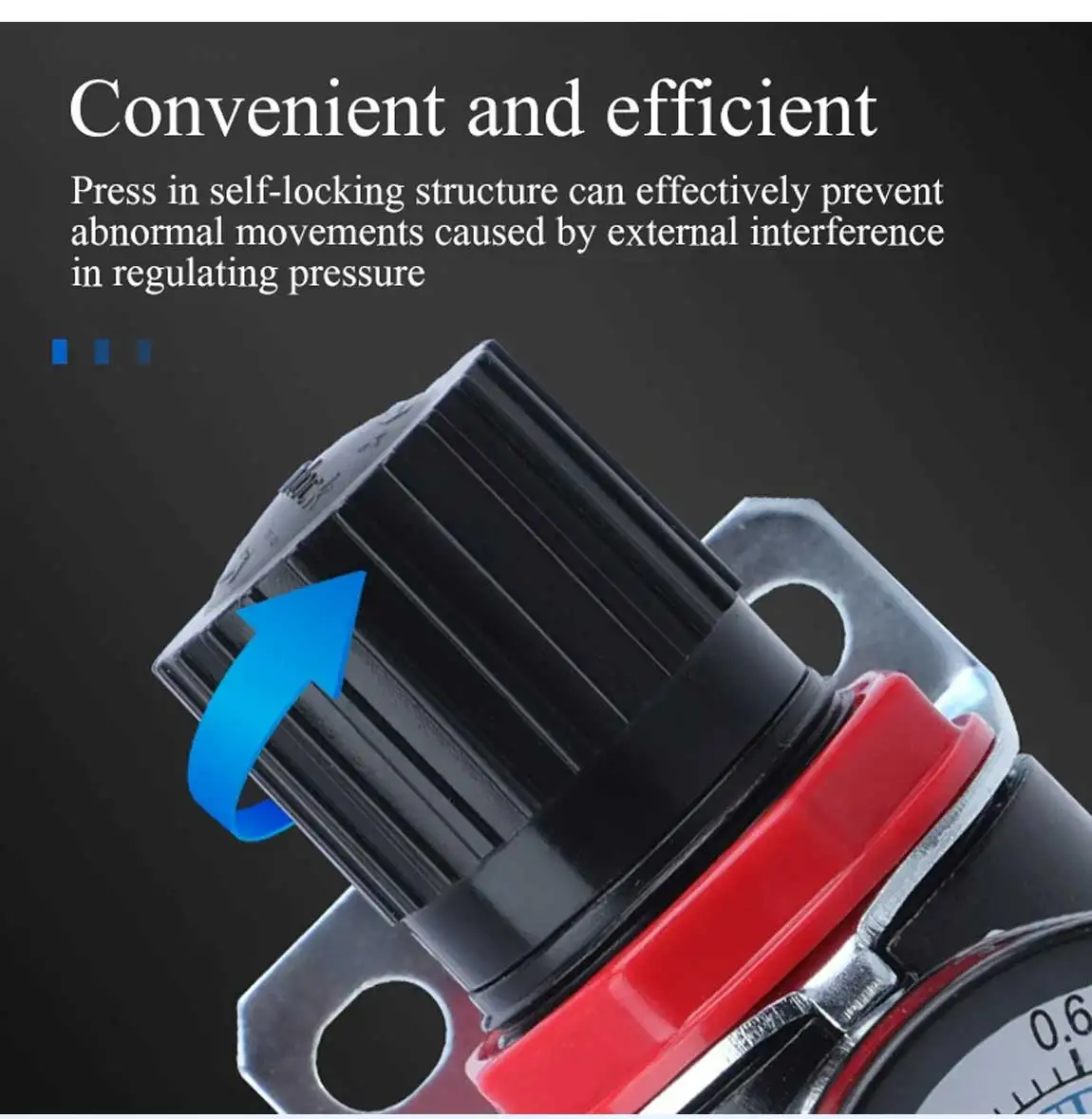 Электромагнитный клапан AR2000 02 G1/4'' Mini Air Pressure Regulator Relief Control Compressor Valve Gauge Fitting - Air Treatment Units Пневматика — деталь 4