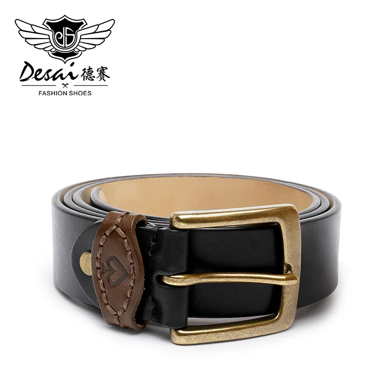 Genuine Leather For Men's High Quality Buckle Jeans Cowskin Casual Belts Business Cowboy Waistband Male Fashion Designer 2022New