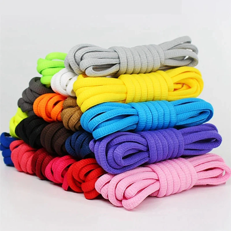 1/2pair Flat Semicircular Shoelaces For All Shoes Round Laces Men Women Sports Shoestrings Laces For Sneakers Casual Shoes