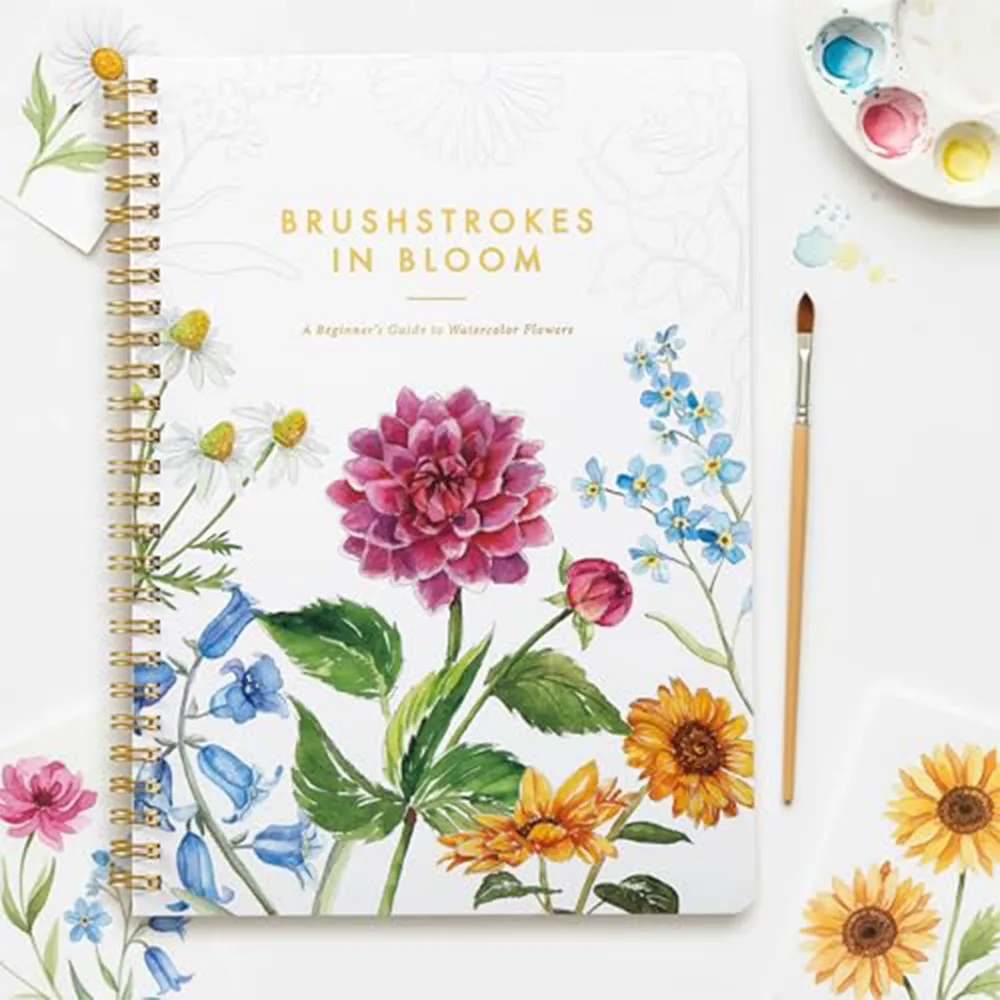 Beautiful Watercolor Workbook for Beginners Water Coloring Book with Floral Designs on Premium Paper for adults