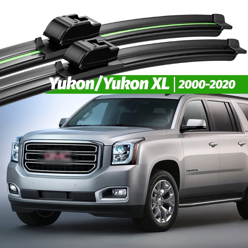 

For GMC Yukon Yukon XL 2000-2020 2pcs Front Windshield Wiper Blades 2001 2005 2008 2010 2015 2019 Windscreen Window Accessories