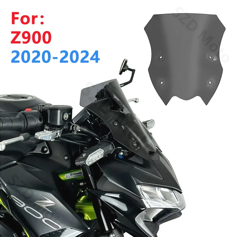 

Для KAWASAKI Z900 Z900 2020 2021 2022 2023, аксессуары для мотоциклов, спортивные лобовые стекла, ветровые дефлекторы, черные