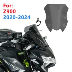 For KAWASAKI Z 900 Z900 2020 2021 2022 2023 2024 Motorcycle Accessories Sport Windshield Windscreens Wind Deflectors Black