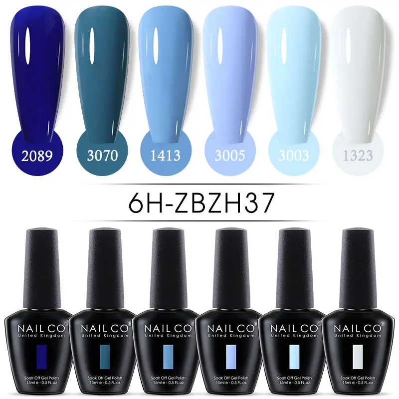 NAILCO 15ml 6 Pçs/set Gel Unha Polonês Conjunto Outono Inverno Café Cor Série Semi Permanente UV Gel Chocolate Nail Art Gel Kit