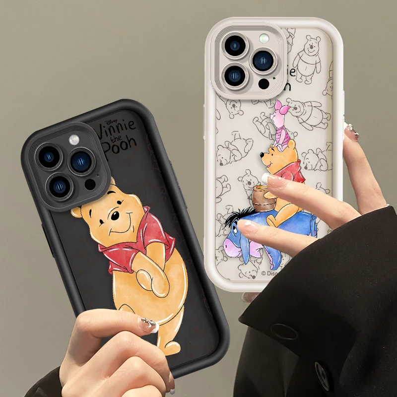 Lustig winnie das Pooh für Apple iPhone 15 14 13 12 11 Mini xs xr x 8 7 Pro Max plus Soft Eye Leiter