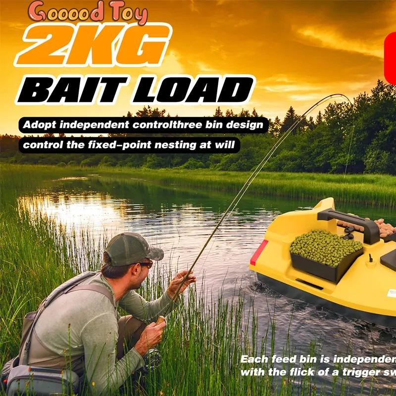 V020 GPS RC Bait Boat Fishing boat Nest Ship Intelligent 500m  40 PointS Location High Speed Fluorescent Nest Boats Fish Finder