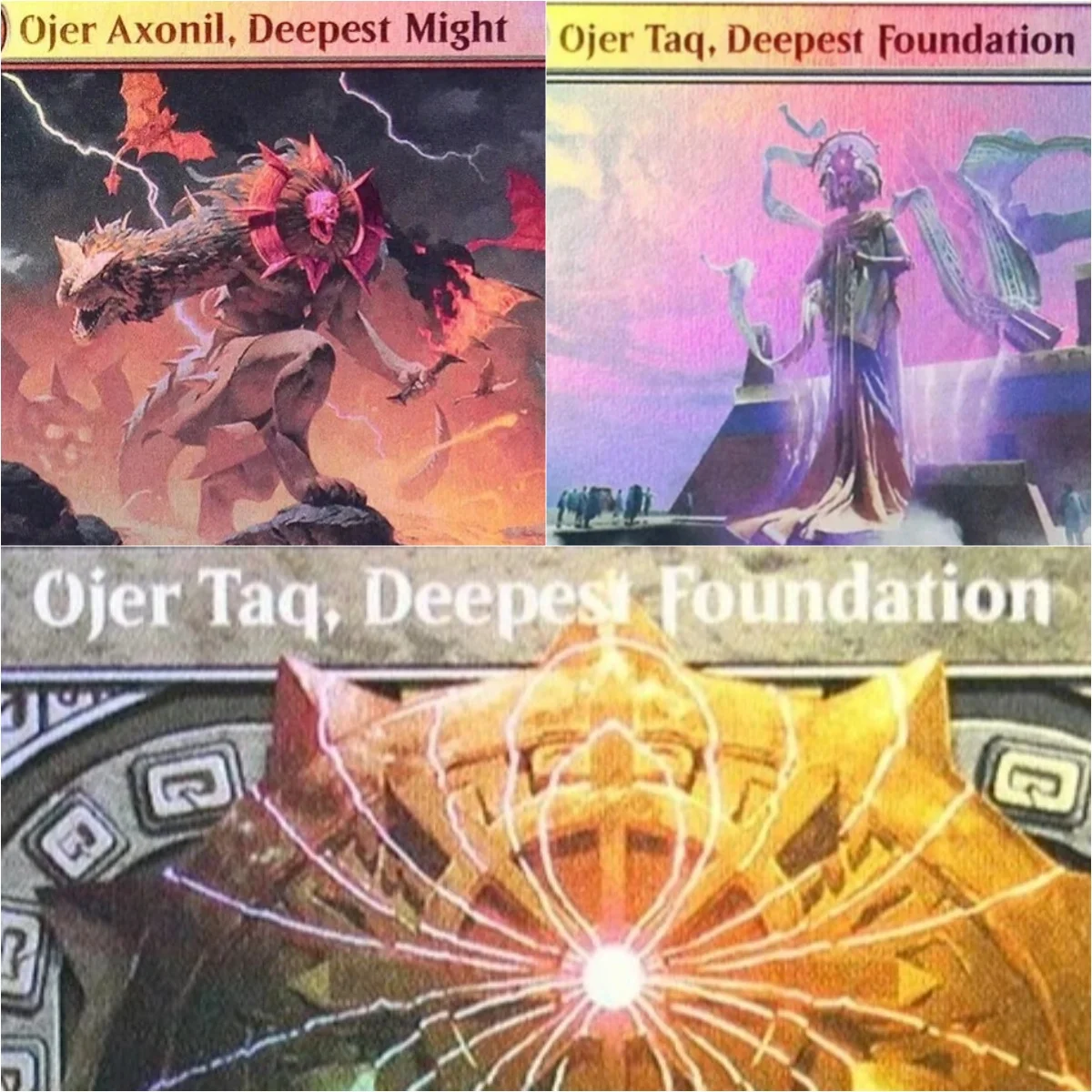 

«Ojer Taq, самый глубокий фундамент» TCG Волшебные карты Качество игры Прокси Игральные карты Настольная игра Коллекционные карты Прокси