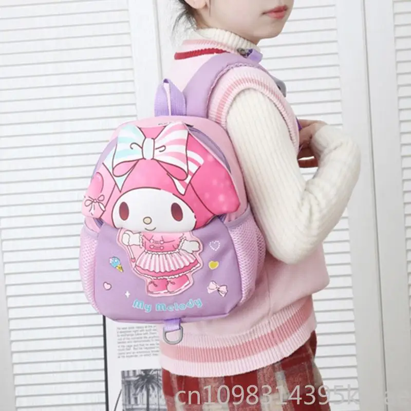 Kuromi My Melody Mini Backpack Cute Cartoon School Bag for Kids Kawaii Children Kindergarten Student Daypack Gift for Girls Boys