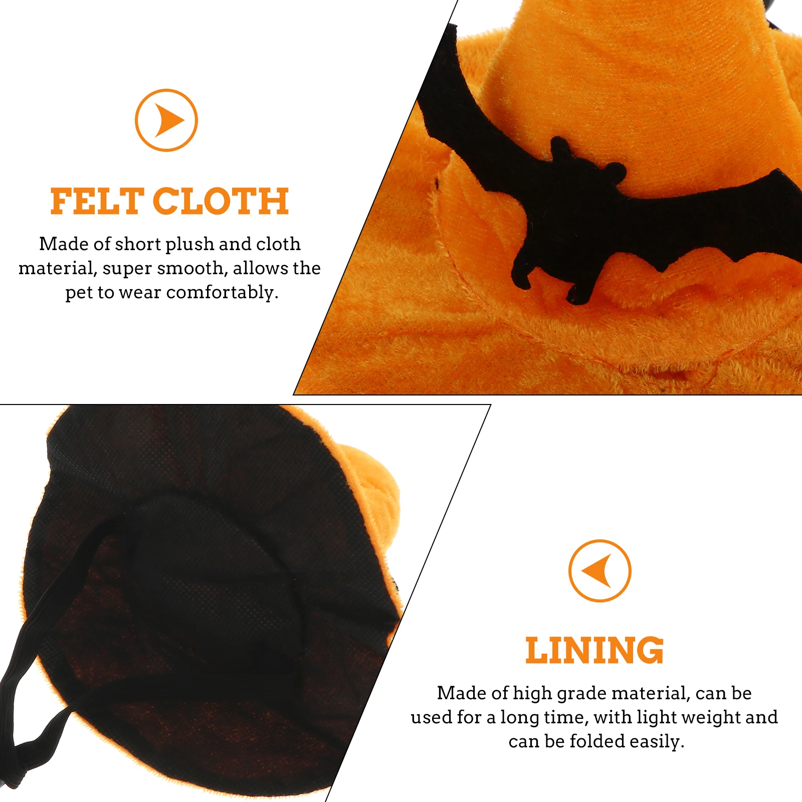 

1pc Halloween For Cats Dogs Adorable Decorative Party Costume Lightweight Foldable Hat Funny Pet Headgear Dog Cat Headdress Pet