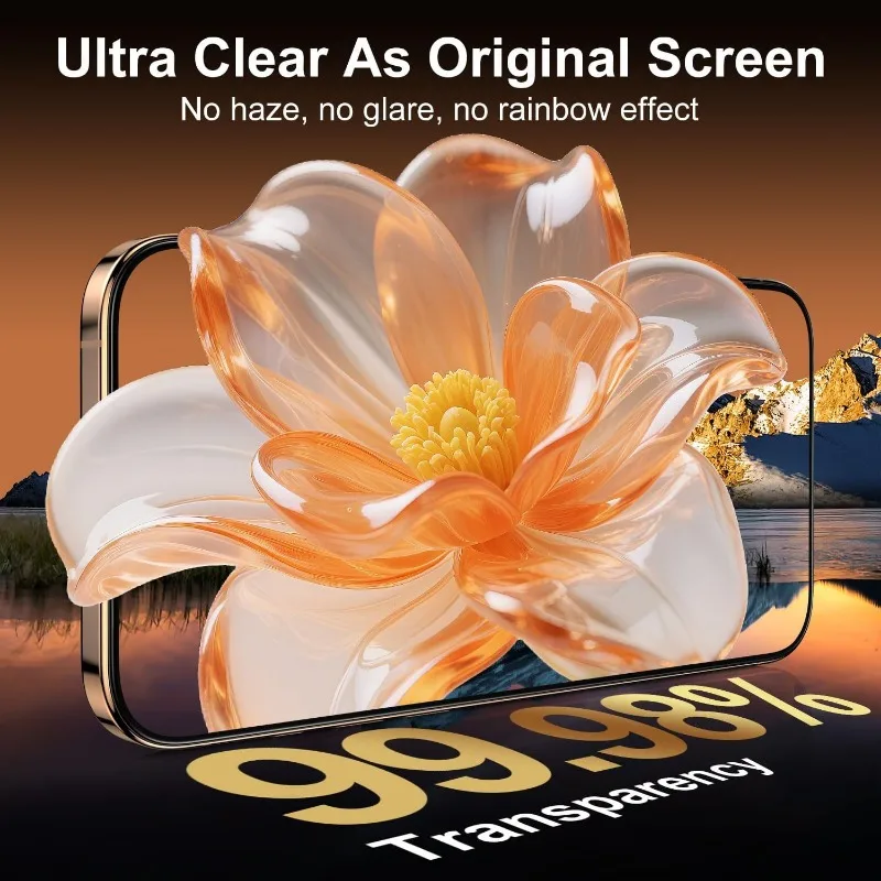 5 قطعة AR المضادة للانعكاس الزجاج المقسى آيفون 17 16 15 14 13 12 11 برو ماكس زائد حامي الشاشة آيفون 17ProMax الزجاج #6