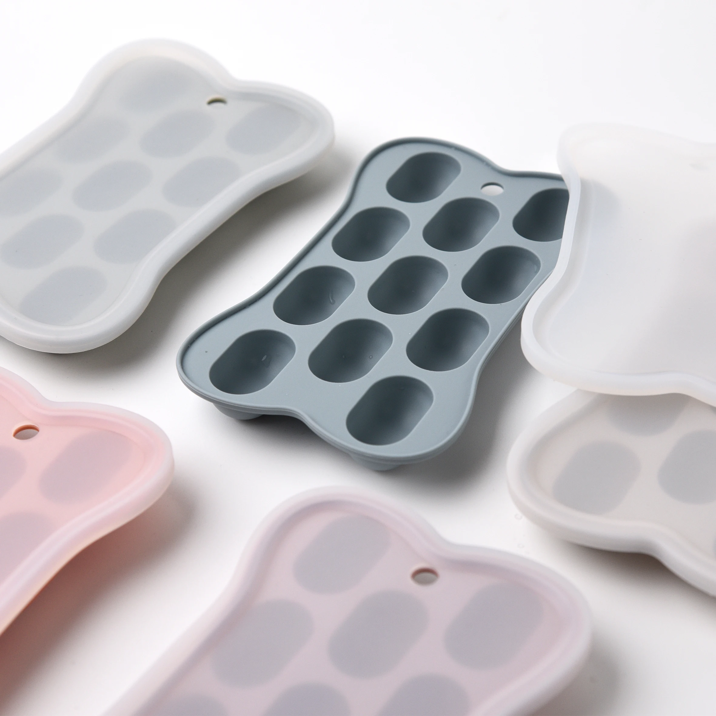 Puppy Design Fruit Feeder Set Breast Milk Freezer Tray Silicone Popsicle Mold