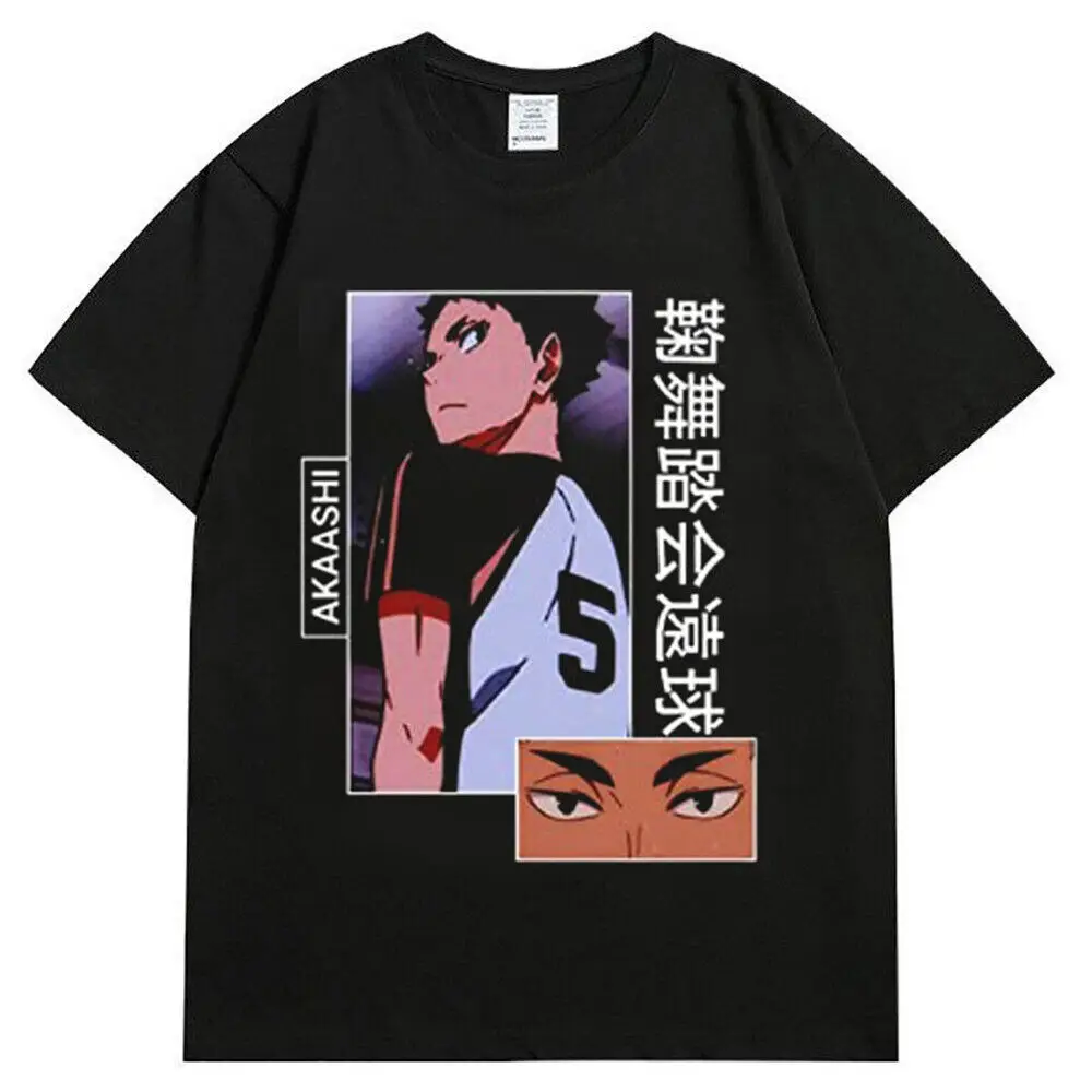 Anime Haikyuu!! Akaashi Casual Cotton T-Shirt Men/Women/Teens