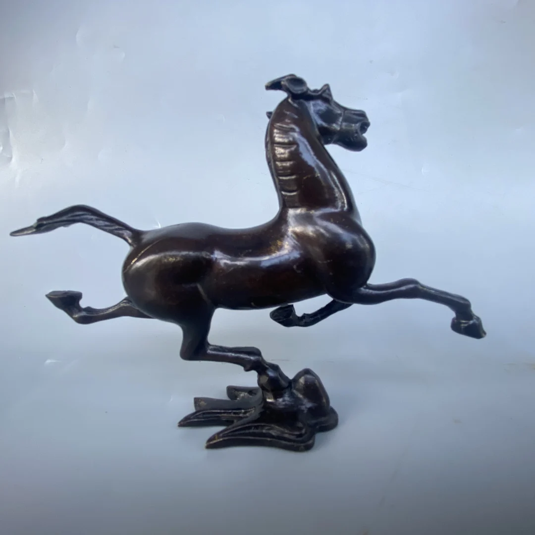 Bronze statue A horse treads on a flying swallow 16X3X11 CM, 0.3 KG