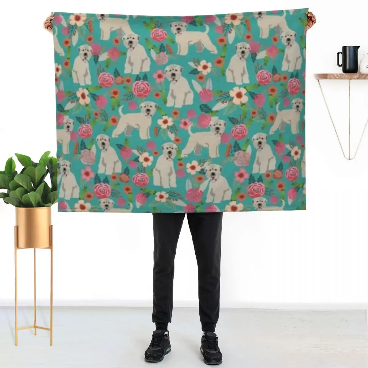 SOFT COATED SWEATHEN Throw Blanket Furrys Custom Decorative Beds Quilt Vintage Flannel Fabric Blankets