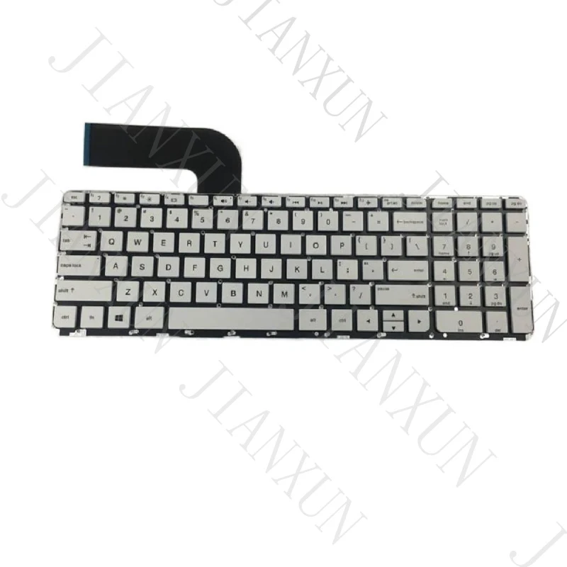 A+ Para HP Pavilion 15-p 15-p000 15-p100 15t-p000 15z-p000 Teclado US blanco sin marco