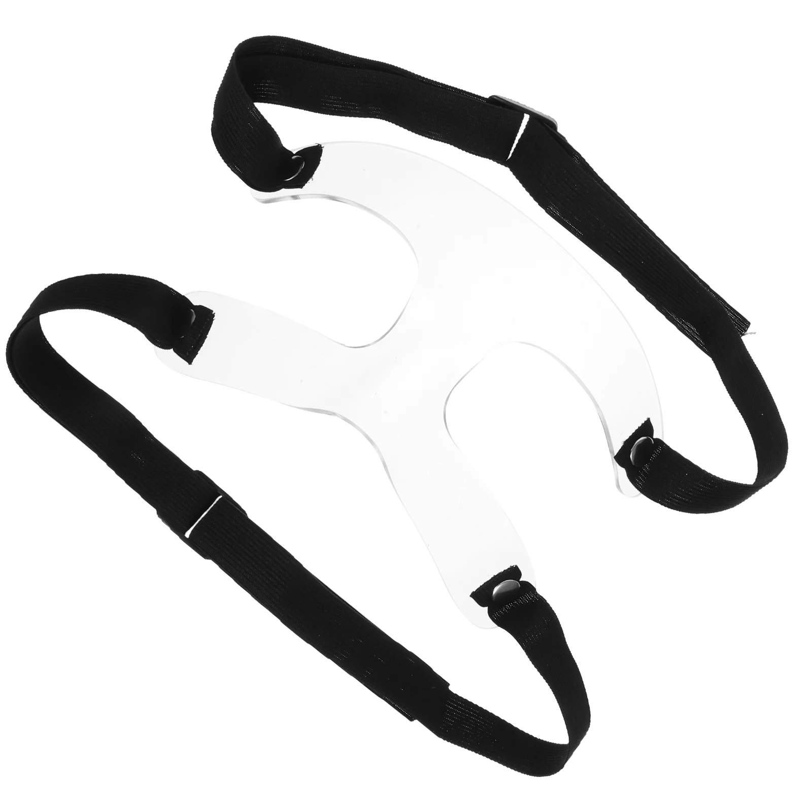 Basquete esportes máscara facial ajustável futebol transparente plástico design nasal confortável seguro