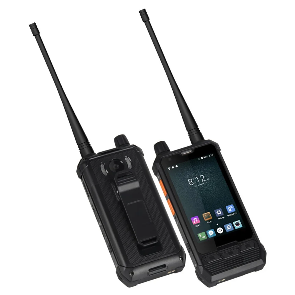 UNIWA P2 Plus IP67 Rugged Phone 4W DMR UHF Dual Mode Walkie Talkie Zello 4 Inch 3GB RAM+32GB ROM M6 Port Support PoC Apps NFC