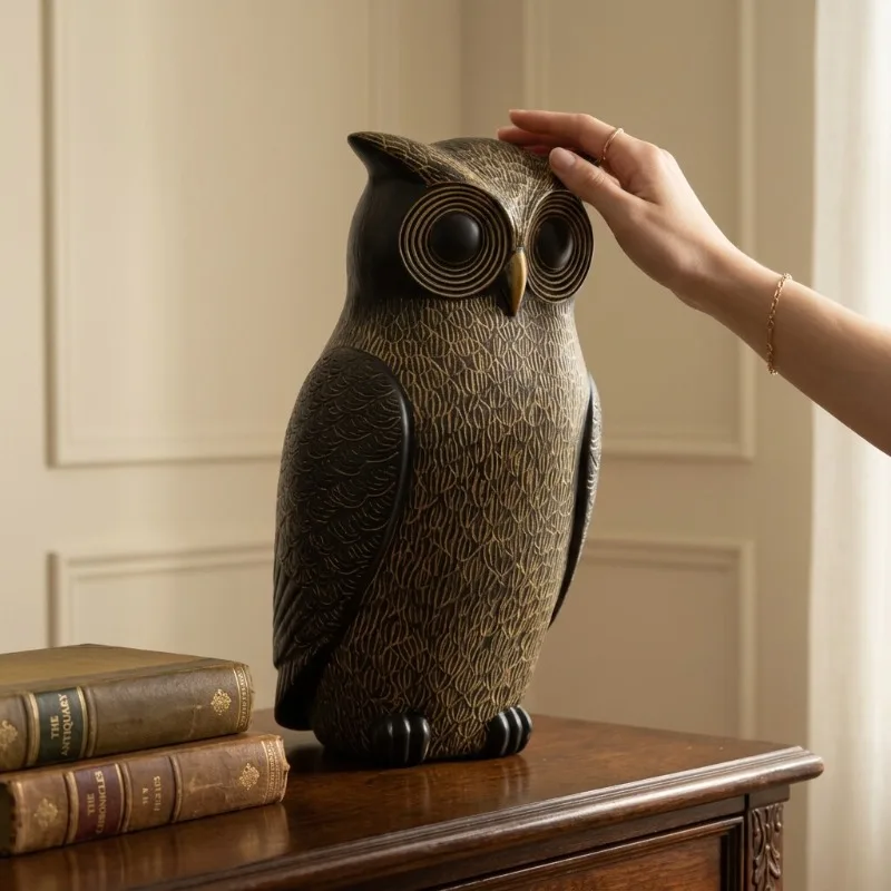 Owl Statue Decoration, Owl Statue, Used for Home Decoration, Living Room, Bedroom, Office, Bookshelf Decoration