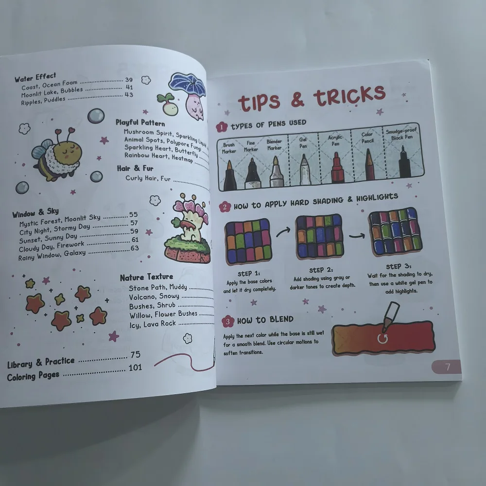 Coloring Book for Adults/Kids - How to Draw Patterns: Easy and Fun Step-by-Step Guide for Unique Creations,Cultivate imagination