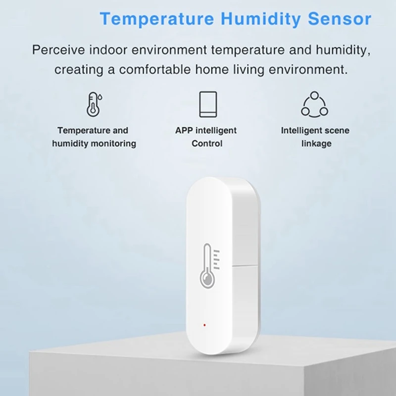 2X Tuya Wifi Temperature Humidity Sensor Smart Home Meter Indoor Hygrometer Thermometer Smart Life App Control