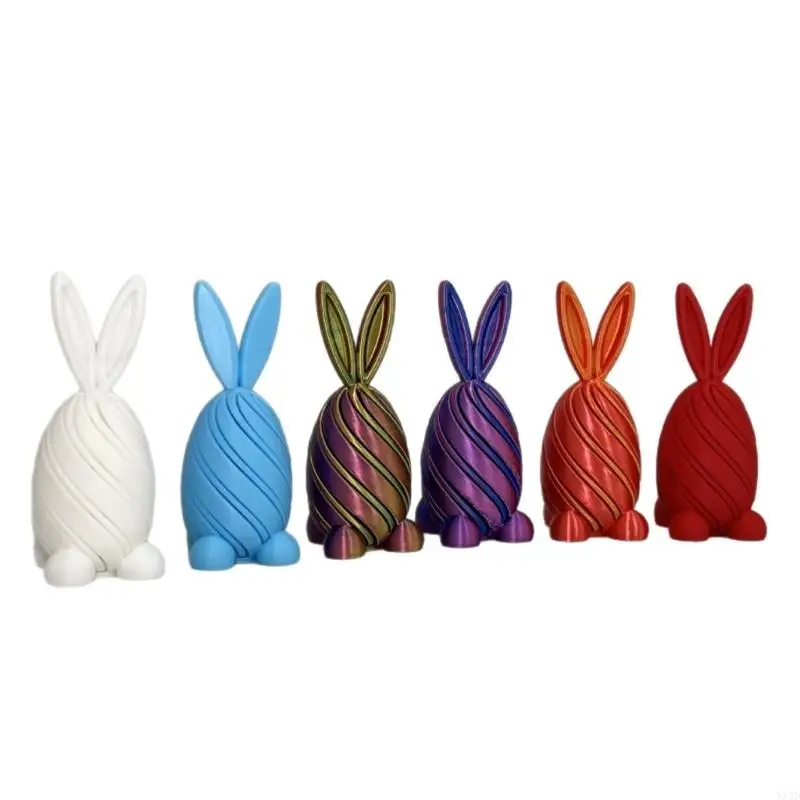 

Биоразлагаемые пасхальные яйца кролика, скульптура, украшение для пасхального праздника, подарков и культурного обмена X13D