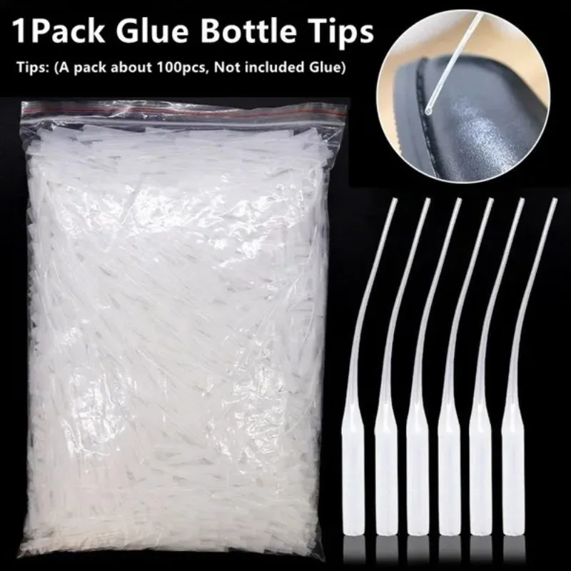 1 Pack Plastic Glue Bottle Micro-Tips Glue Extender