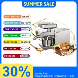 1500W 110V/220V Automatic Cold Press Oil Machine, Oil Cold Press Machine, Sunflower Seeds Oil Extractor, Oil press Extract
