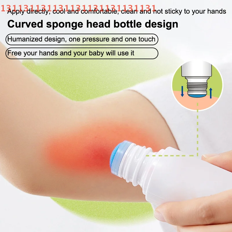 Refillable Sponge Head Applicator 50/80/150ML Empty Plastic Liquid Medicine Bottles for Skin Care Scalp Hair Antipruritic Storag