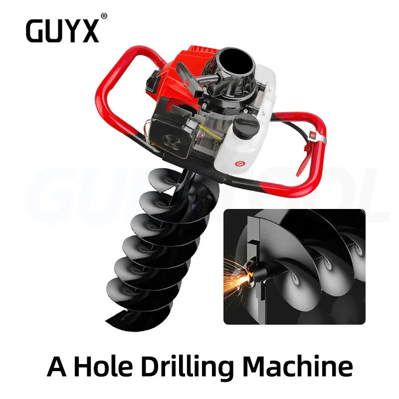 High Power Digging Machine Garden Fertilizer Planter Powerful Small Agricultural Gasoline Engine Hole Drilling Awesome Drill