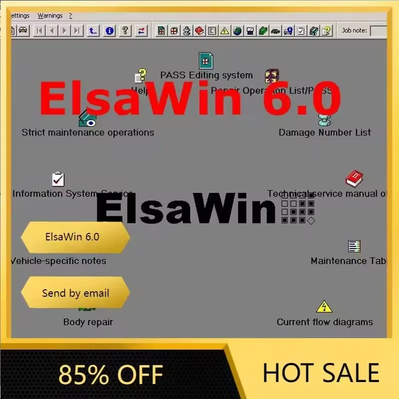 

2025 Hot ElsaWin 6.0 Latest Version for V-W For A-udi For Sk-oda For S-eat auto repair software motiva Elsa Win 6.0 up to 2017