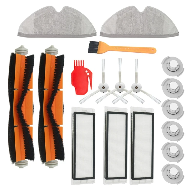 HEPAフィルター付き掃除機サイドブラシ,Xiaomi Mi掃除機ロボット2, Roborock s50,s51掃除機部品,メインブラシ付属品