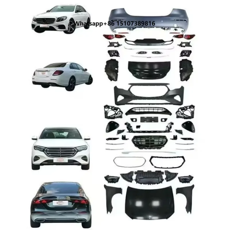 E-class W213 W214 Executive Version Conversion Body Kit Front Rear Bumper Upgrade Clip-on Installation Non-damaging New Design