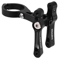 A74K-MZYRH Bicycle Double Water Bottle Cage Holder Mount Adapter Adjustable Compatible Bike Seat Post Back Water Bottle Holder C