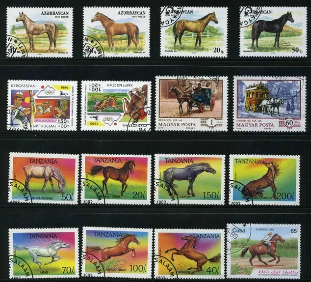 

Новые 50 шт./лот, лошадь, все разные из многих стран, без повторения почтовых марки для коллекционирования