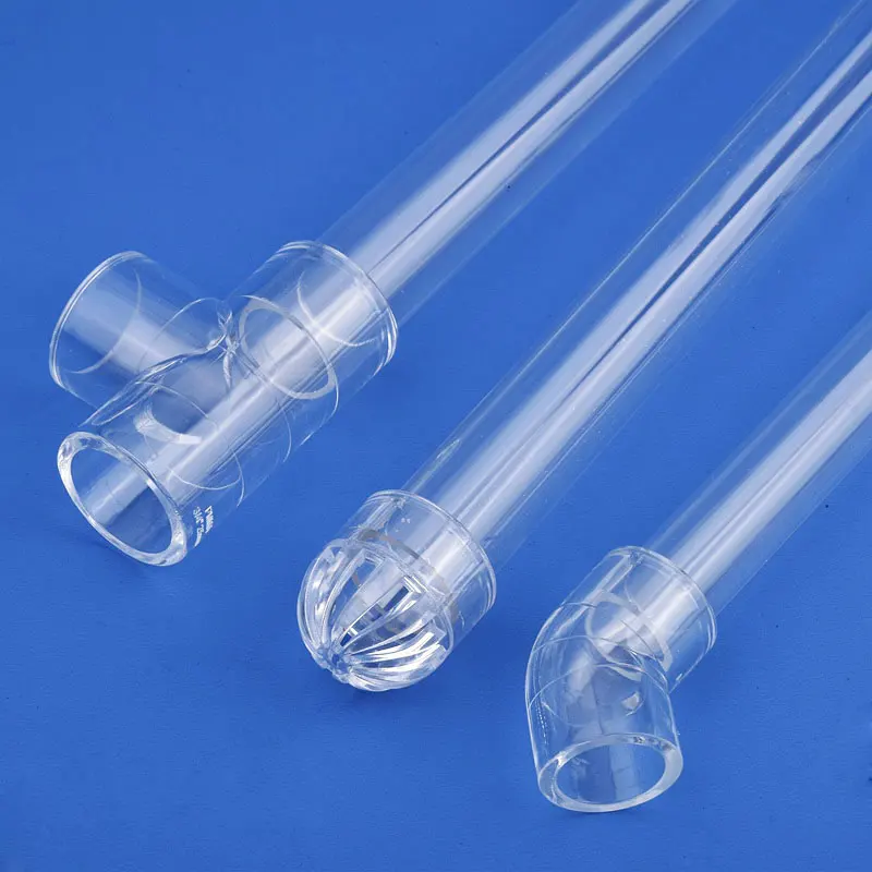 1 قطعة 16 ~ 50 مللي متر تركيبات أنابيب أكريليك شفافة 90 درجة الكوع سدادة طرفية غطاء المحملة منقار البط موصل خزان حوض أسماك لتقوم بها بنفسك مشترك #3