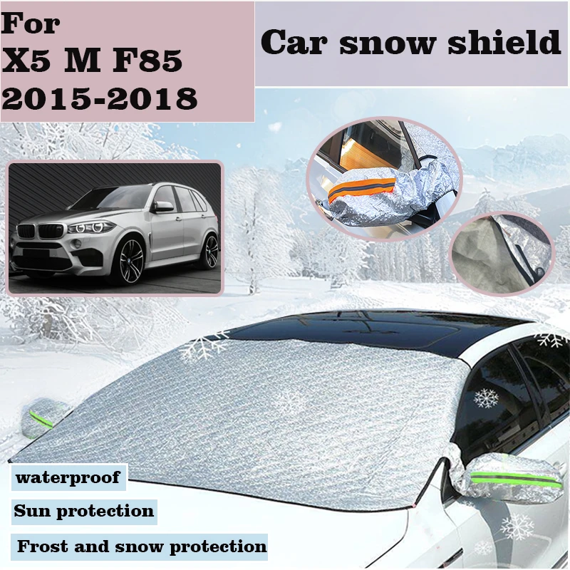 Protector de nieve para parabrisas delantero para BMW X5 M F85 2015 2016 2017 2018, parasoles para ventana, cubierta para visera, accesorios para coche