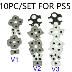 10pc/set Rubber Conductive Adhesive Button Pad Keypads for Sony PlayStation Dualshock 5 PS5 V1 V2 V3 Controller Gamepad
