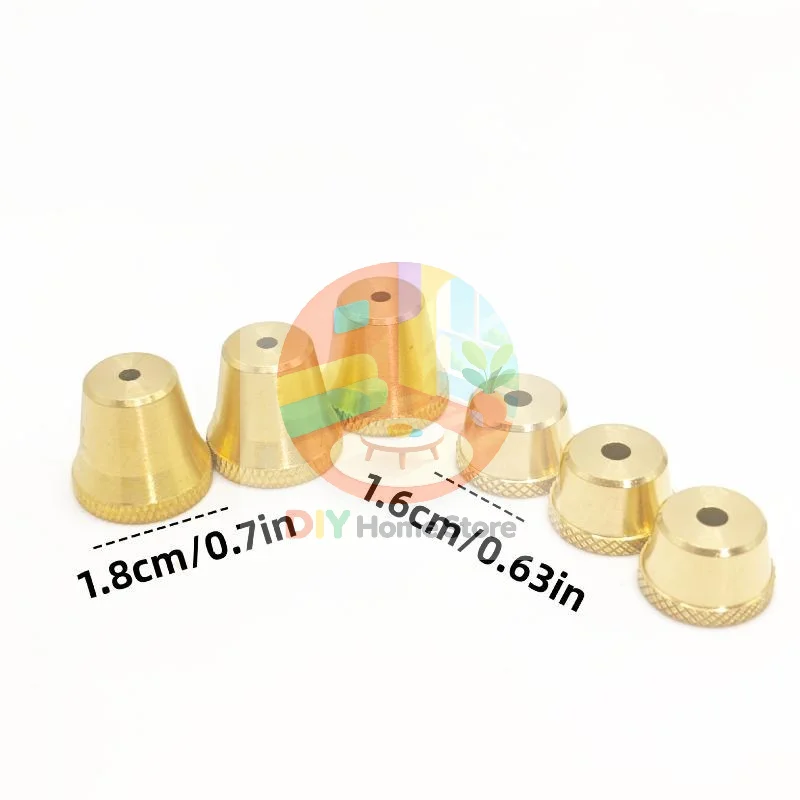 Multifunctional Brass Handheld Tobacco Cigarette Filter Small Dual Purpose Pipe for Travel Home Daily Use