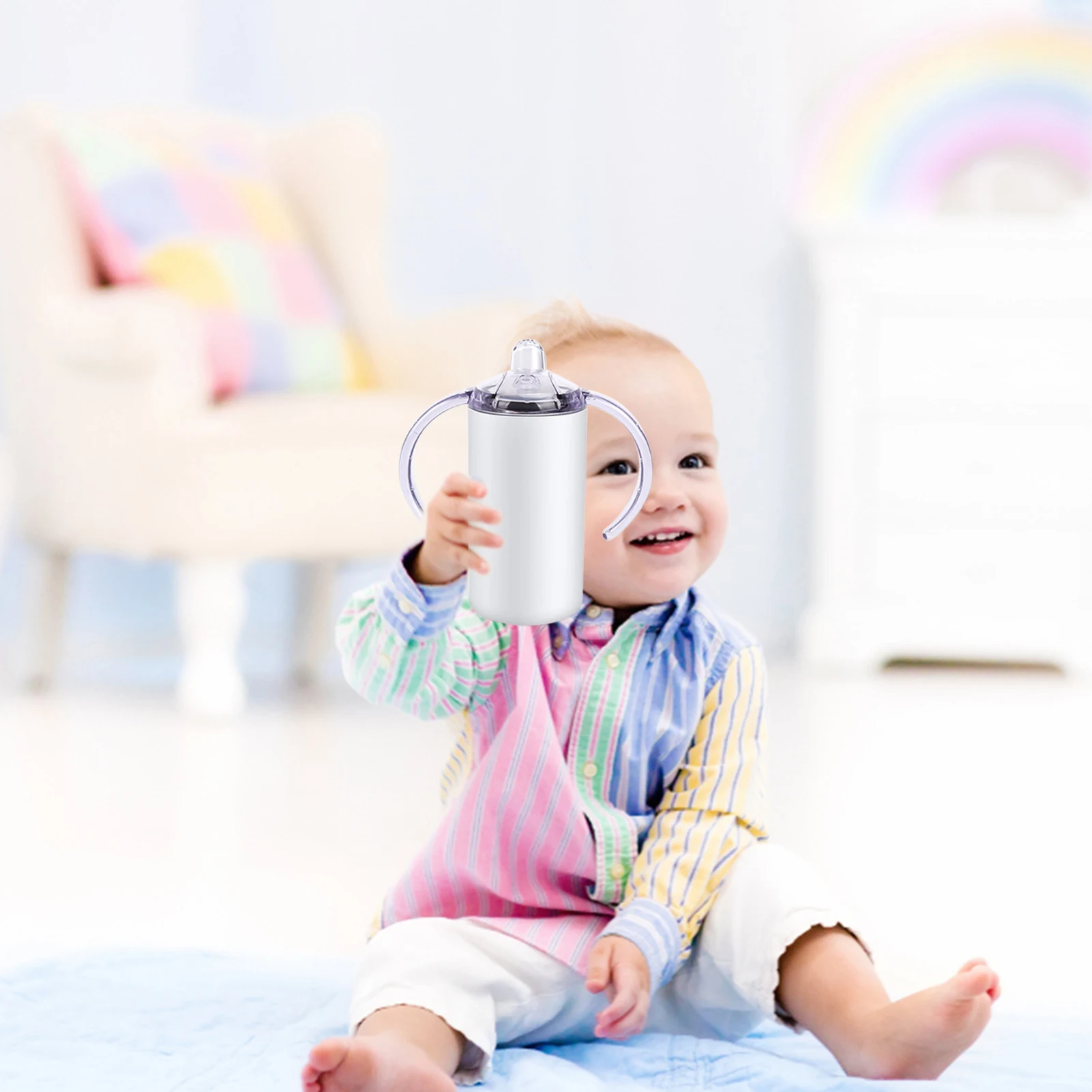 Đồng Hồ Nam Dây Thép Không Gỉ Sippy Tumbler Thẳng Thăng Hoa Sippy Lẫy Thép Không Gỉ Sippy Cup Với Chống Rò Rỉ Nắp Thoải Mái