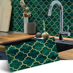 Alwayspon Stickers Deco Tile Ivory Brown Blue Grey Pvc Pattern Tile Stickers Kitchen Adhesive Sticker Recommend